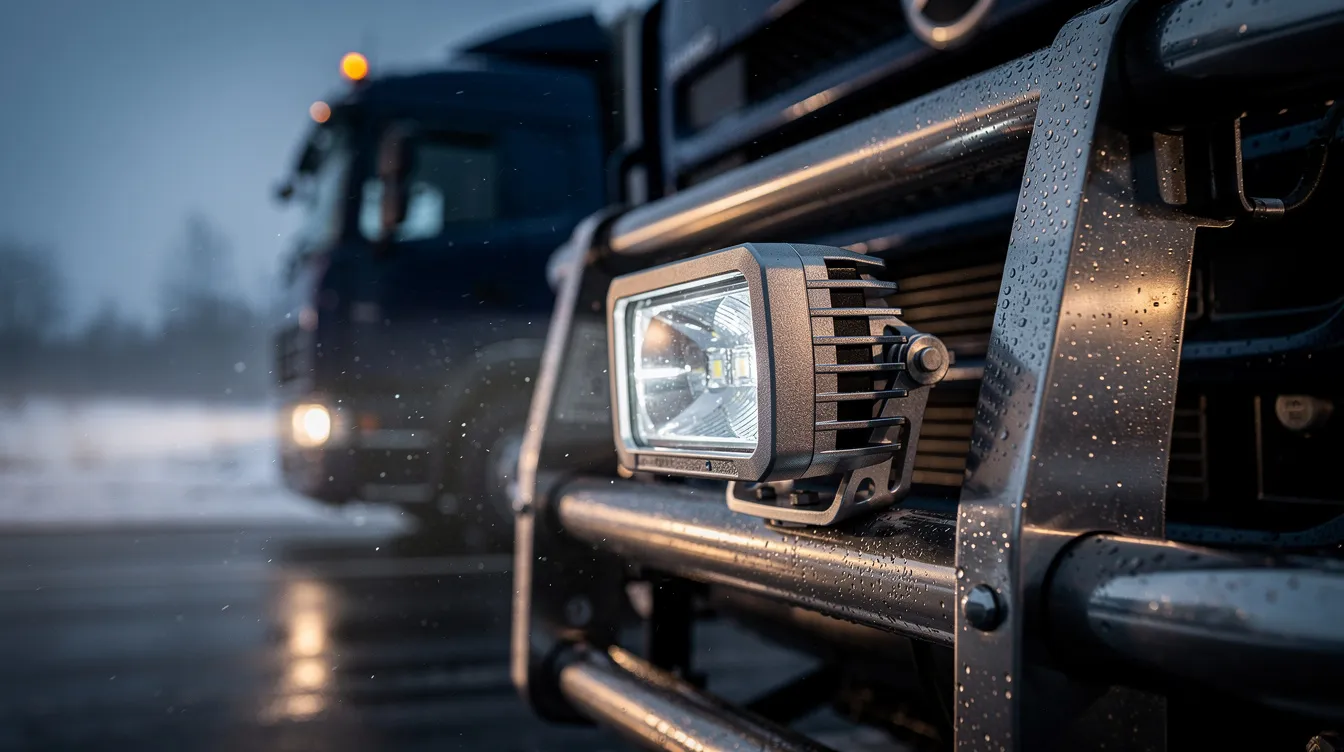 Materialval i LED-extraljus: Aluminium & PC-lins