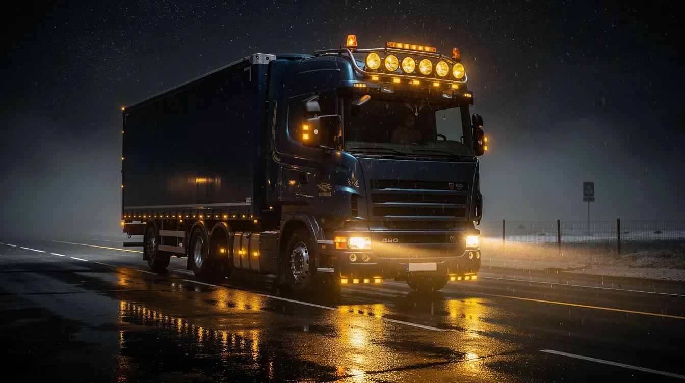 Varningsljus för lastbilar: Regler och rätt val