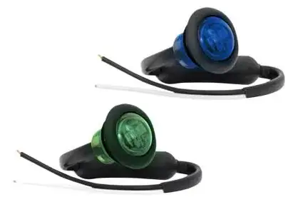 Blå och gröna LED sidomarkeringsljus