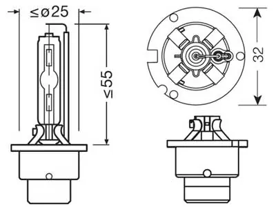 OSRAM Xenarc Ultra Life D2S Xenonlampa 85V 3200lm 4300K - Bild 3