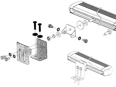 AXIXTECH Clamp Base HRZ6 Justerbart Fäste för Varningsljus - Bild 2