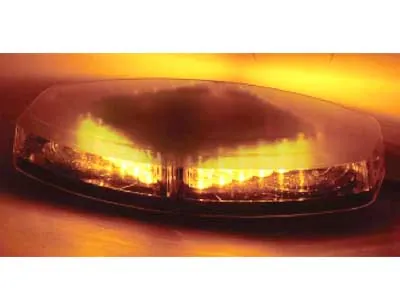 AXIXTECH LED Beacon Panel Varningsljus Bärnsten 24 EffectLED 12-24V 355mm - Bild 2