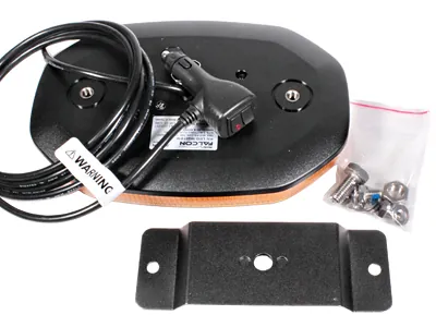 AXIXTECH LED Beacon Panel Varningsljus 24xPowerLED 12-24V Gult - Bild 2