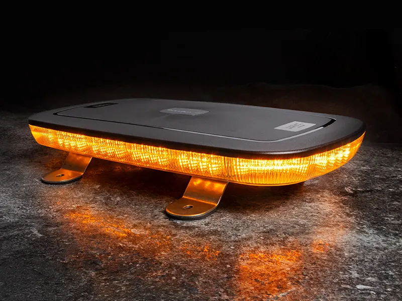 BULLBOY LED Varningspanel 381mm Gul 10-30V med 14 Blinkmönster - Ledextraljus.eu