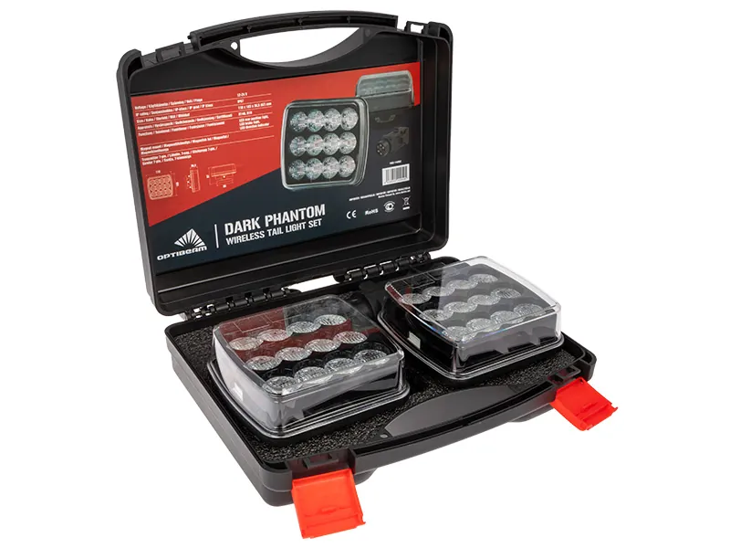 Optibeam Dark Phantom Trådlöst LED-Bakljuskit 12-24V med Magnetfäste - Bild 2