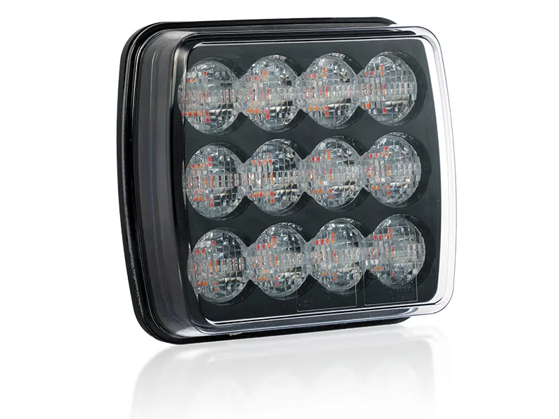 Optibeam Dark Phantom LED-bakljus 12-24V med integrerade blinkers - Bild 3