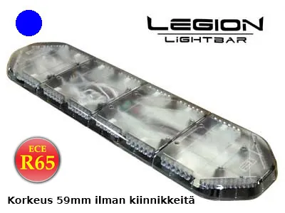 AXIXTECH LED Beacon Panel Blått Varningsljus 1245mm 120 LED 12V ECE R65 - Ledextraljus.eu