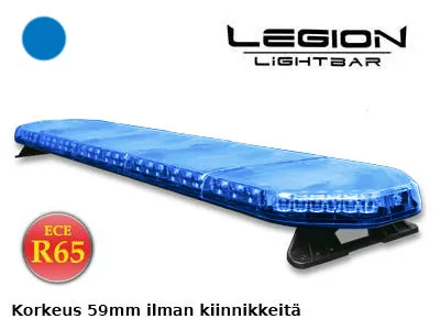 AXIXTECH LED Beacon Panel Blå 132 LED 1372mm 12-24V ECE R65 Class 1 - Ledextraljus.eu