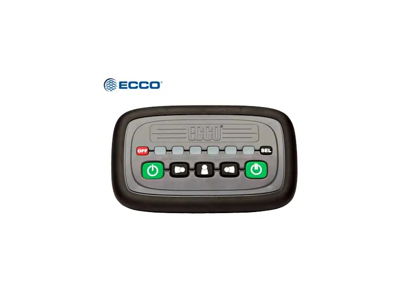 Ecco manöverpanel för LED-varningsljusramp 12-24V, 7 knappar - Ledextraljus.eu