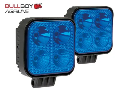 BULLBOY AGRILINE Blå LED Sprayerbelysning 10-30V 4x3W - Par - Ledextraljus.eu
