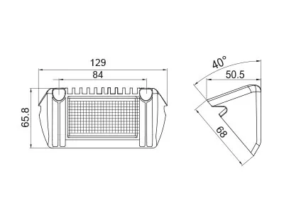 BULLBOY LED Scenelight 770lm 12-24V Arbetsbelysning Vit Aluminiumram - Bild 2