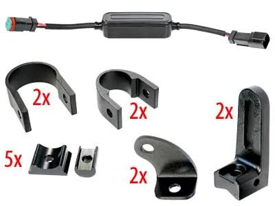 SAE LED Arbetsljuspanel 40x5W Osram 19920lm 9-36V Flood - Bild 2