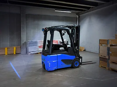 SAE LED Trucklampa Blå Linje 18W 9-110V - Säkerhetsbelysning för Truckar - Bild 3