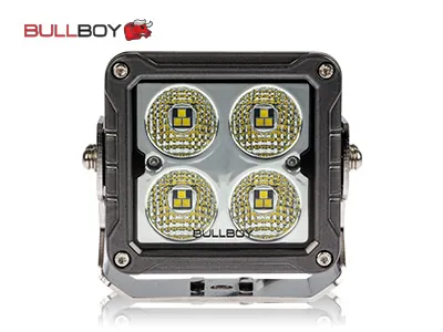 BULLBOY LED Arbetsbelysning 12x5W Osram 4680lm 10-30V Bred Strålbild Uppvärmd Lins - Bild 2