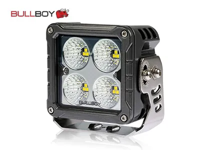 BULLBOY LED Arbetsbelysning 12x5W Osram 4680lm 10-30V Bred Strålbild Uppvärmd Lins - Bild 4
