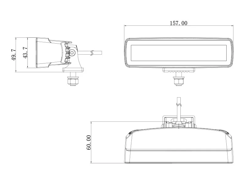 Bullboy LED Arbets- och Varningsljus 2880lm 10-30V R65-godkänd - Bild 5