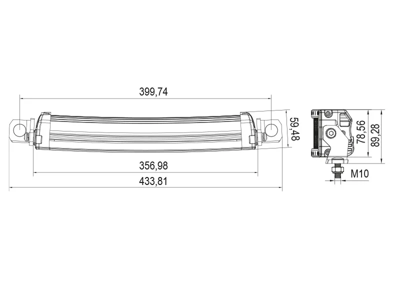 Ocean Vision LED Arbetsbelysning Panel 14400lm 10-30V med 24x5W Osram LED - Bild 7