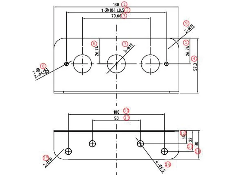Axixtech M36 Klämfäste - Metallmontering för Signalljus Svart - Bild 2