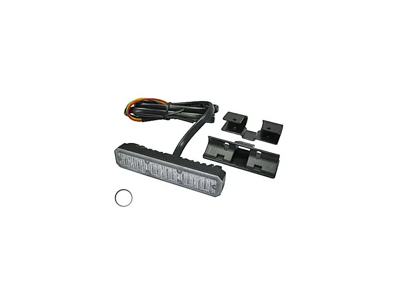 LED-blixtljus vitt 12-24V 107 x 24 x 42 mm