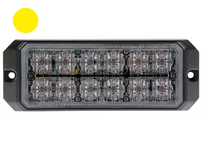 AXIXTECH LED Varningsljus Bärnstensgul 12V/24V 11-30V Stroboskop - Bild 2