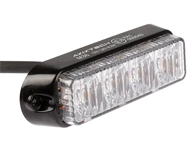 AXIXTECH LED Varningsljus Horisontell 12-24V Bärnstensgul med ECE R65 Godkännande - Bild 3
