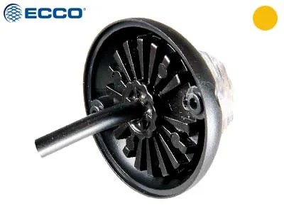 ECCO LED Horizontal Signal Light Blixtljus Bärnstensgul 10-30V 4 LED - Bild 4