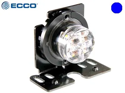 ECCO LED Horisontell Signallampa Blå 10-30V med 21 Blinkmönster - Bild 2