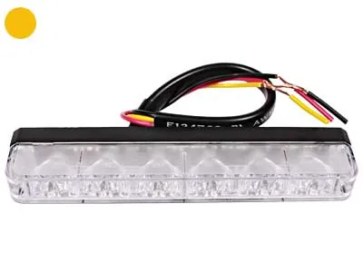 AXIXTECH LED Horisontellt Blixtljus Bärnstensgul 6xLED 12-24V - Bild 2