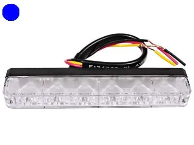 AXIXTECH LED Horisontell Signallampa Blå 6xLED 12-24V Stroboskop - Bild 2