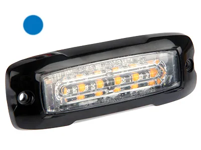 AXIXTECH LED Horisontell Signallampa Blå 12-24V 6xLED Superslim 10mm - Bild 3