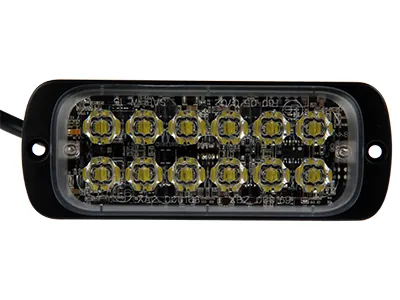 AXIXTECH LED Varningsljus Röd 12x EffectLEDs 11-30V med 25 Blinkmönster - Bild 2