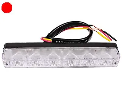 AXIXTECH LED Horizontal Signal Lighthead Röd 6xLED 12-24V Stroboskop - Bild 2