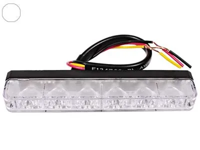 AXIXTECH LED Horisontell Signallampa 12-24V 6xLED med 23 Blinkmönster - Bild 2