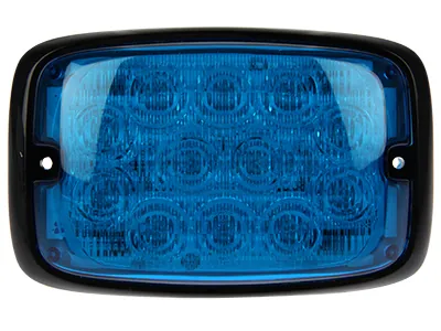 AXIXTECH LED Horisontellt Varningsljus Blå 12-24V 12 EffectLEDs SAE/ECE R65 - Bild 2