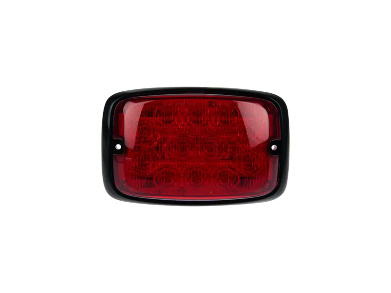 Axixtech R6 LED-varningsljus rött för ytmontering 12-24V - Bild 2
