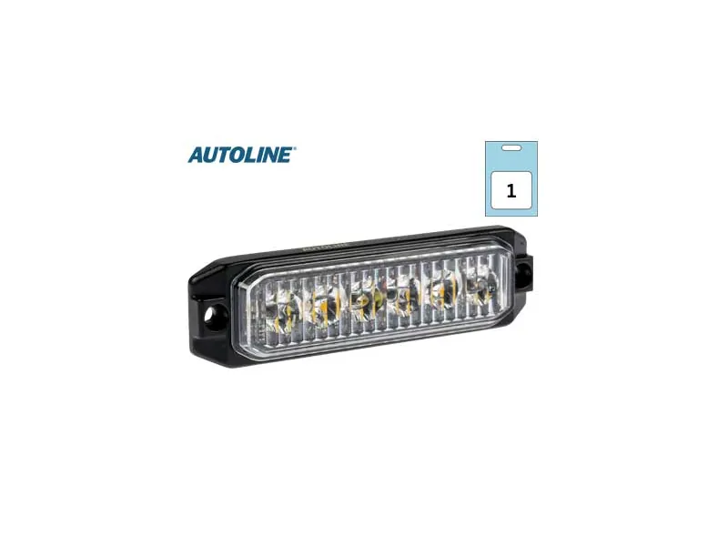 Autoline LED-blixtljus gult R65 12-24V 120 x 32 x 13 mm