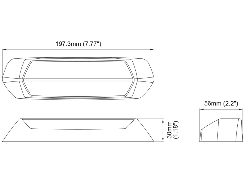 AXIXTECH LED Warning Light & Scene Light 12-24V 1700lm Varnings- och Arbetsbelysning - Bild 3