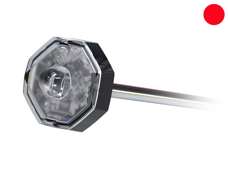 Axixtech Octa-Fit LED-Varningsljus Röd 12/24V 3.2W ECE R65 Class 1 - Bild 2