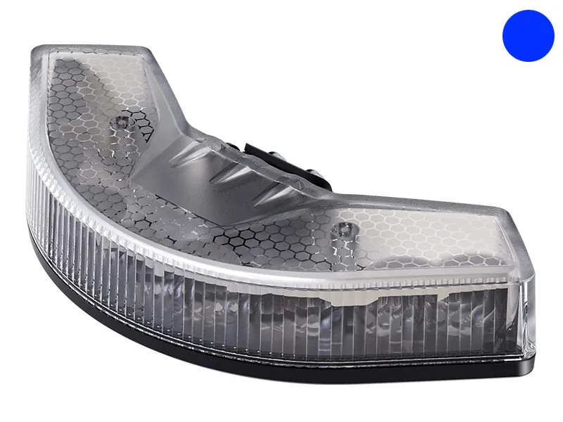 Axixtech Omni View LED-Varningsljus 12-24V Blått Ljus 19W Kompakt Design - Bild 2