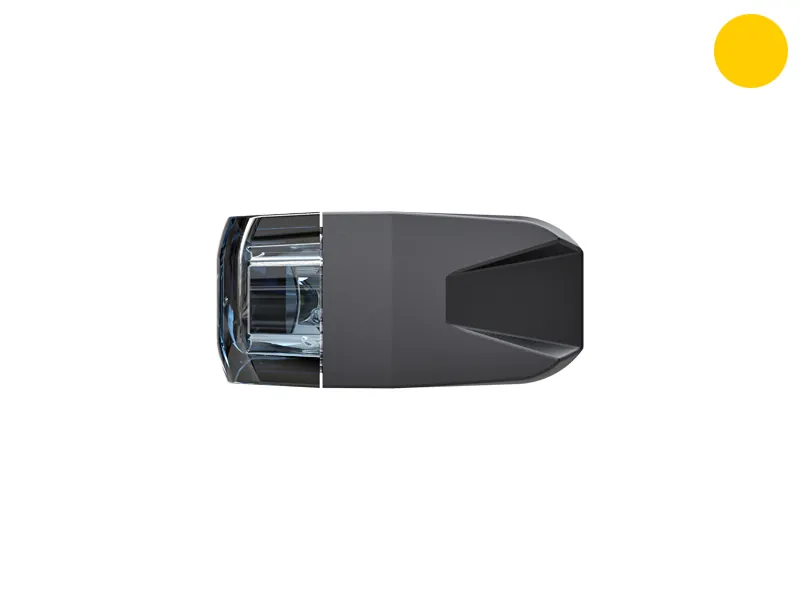 Axixtech Edge Dagger LED-Varningsljus 12-24V Gul Stroboskop - Bild 4