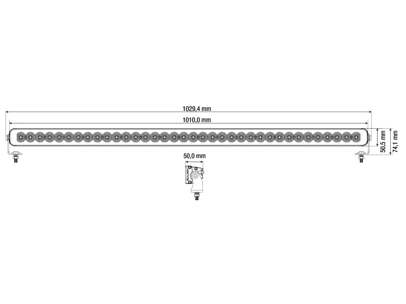 BULLBOY PROLINE REACTOR SINGLE 1010 LED Arbetsljuspanel 30000lm 10-30V - Bild 2