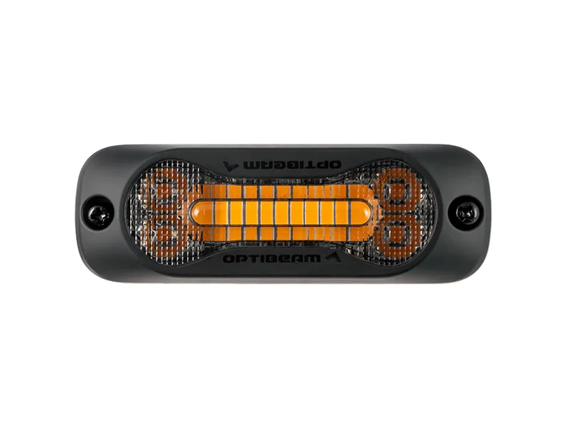 Optibeam Dark Phantom SX3 LED-blixtljus gult, mörk lins, R65 klass 2 - Bild 2