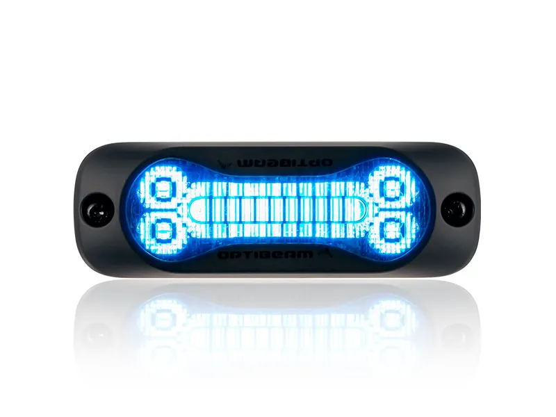 Optibeam Dark Phantom SX3 LED-blixtljus blått, R65 klass 2 - Ledextraljus.eu