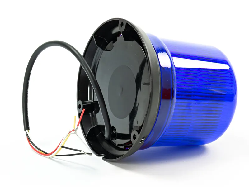 AXIXTECH LED Blinkande Varningsljus Blå 12-24V med 11 Blinkmönster - Bild 2