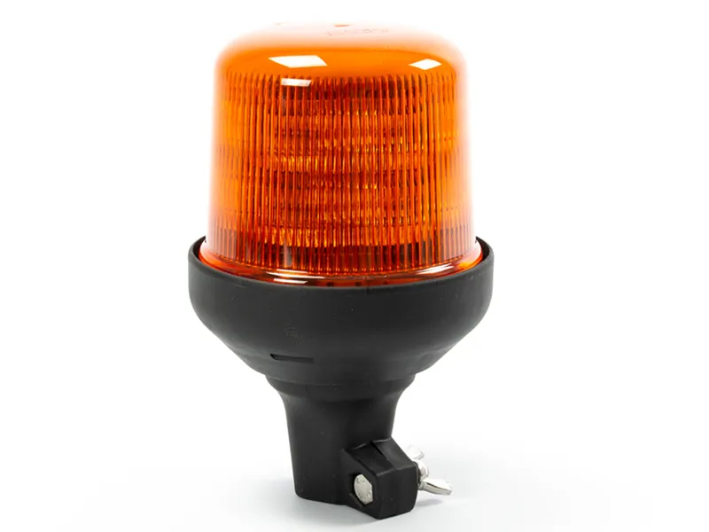 AXIXTECH LED Varningsljus Blixtfyr Amber 12-24V med Flexibel Pinnfäste - Ledextraljus.eu