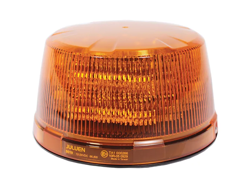 LED Varningsljus Blixtfyr Bärnstensgul 12-24V 36 LED Skruvmontage Heavy Duty - Ledextraljus.eu