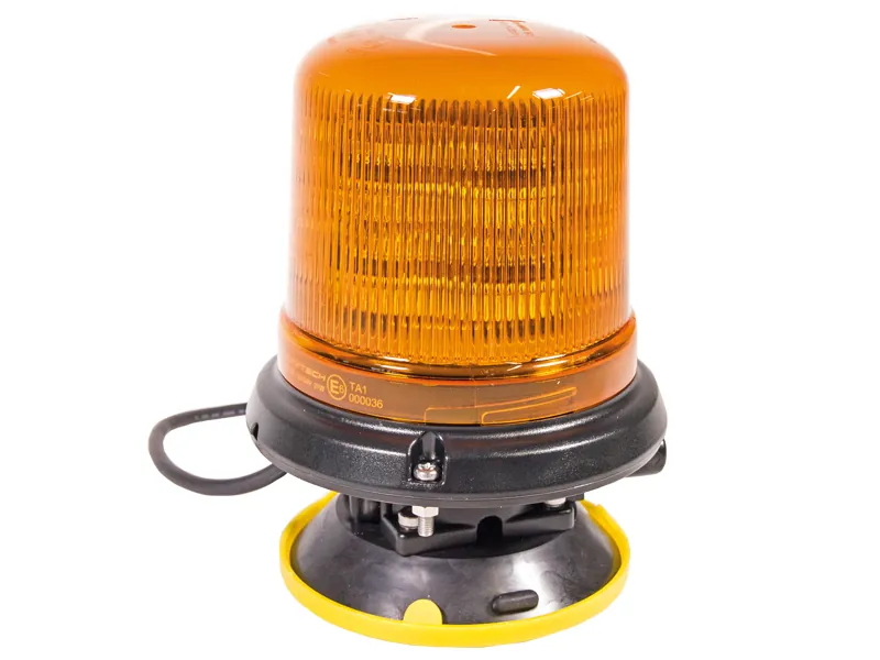 Vakuumhållare för Varningsljus - 3-bultar eller Magnetfäste - ø140mm Metallplatta - Bild 3