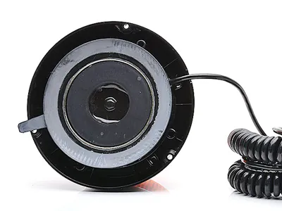 WAS LED Blinkande Varningsljus Magnet 12-24V Gult Glas Single Flash - Bild 4