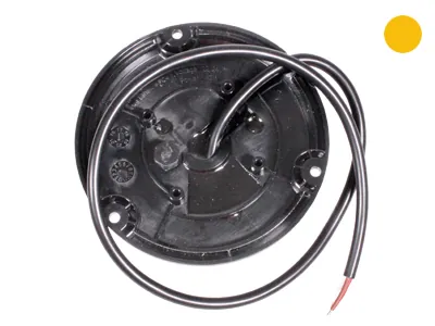 LED Varningsljus Blixtfyr Gul 12-24V 27W med 3-bultsfäste - Bild 2