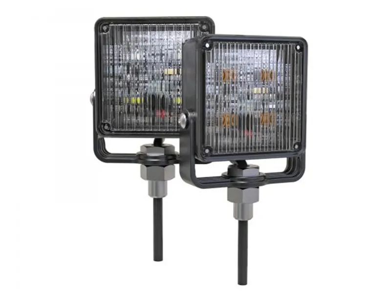 WLH LED-arbetslampa fyrkantig 7,5W 400lm 12-24V - Ledextraljus.eu
